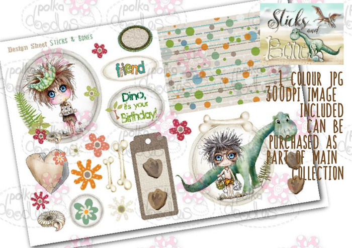 Sticks & Bones - Design Sheet 1 - Digital CRAFT Download