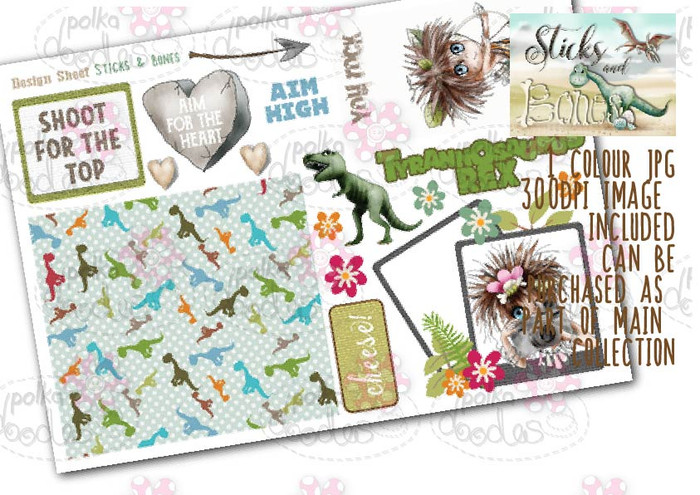 Sticks & Bones - Design Sheet 4  - Digital CRAFT Download