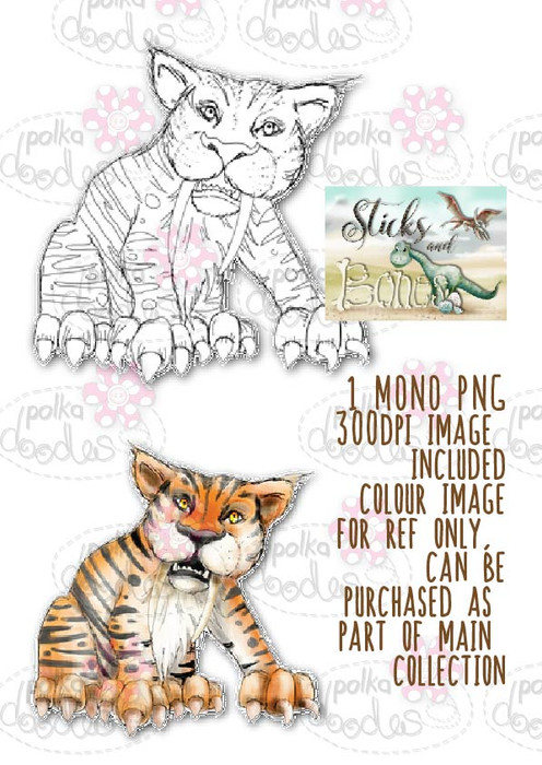 Sticks & Bones - Dinosaur Sabre Tooth Tiger - Digital CRAFT Download