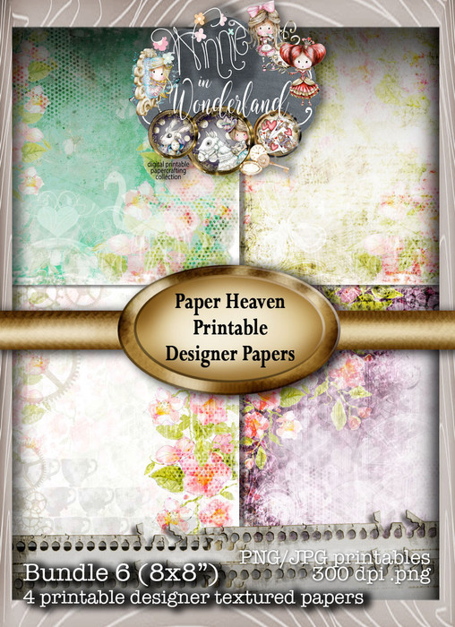Winnie Wonderland Paper Heaven 6 - Printable Digital download