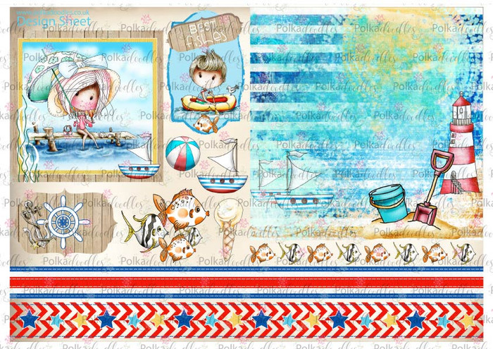Winnie Starfish/Sandcastles Design Sheet 10 DOWNLOAD