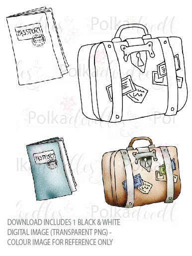 Winnie Starfish/Sandcastles - Luggage/Suitcase/Passport DOWNLOAD