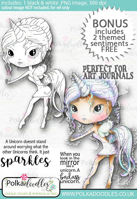 Ula Be a Unicorn- Life Journal craft digi download