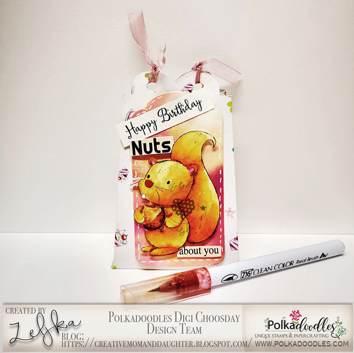 Nuts About You...Craft Digital stamp download with FREE Sentiment