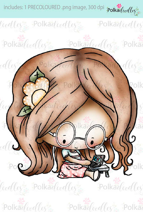 Lil Miss Geekypants - Sugarpops Kit 1...Craft printable download digital stamps/digi scrap kit
