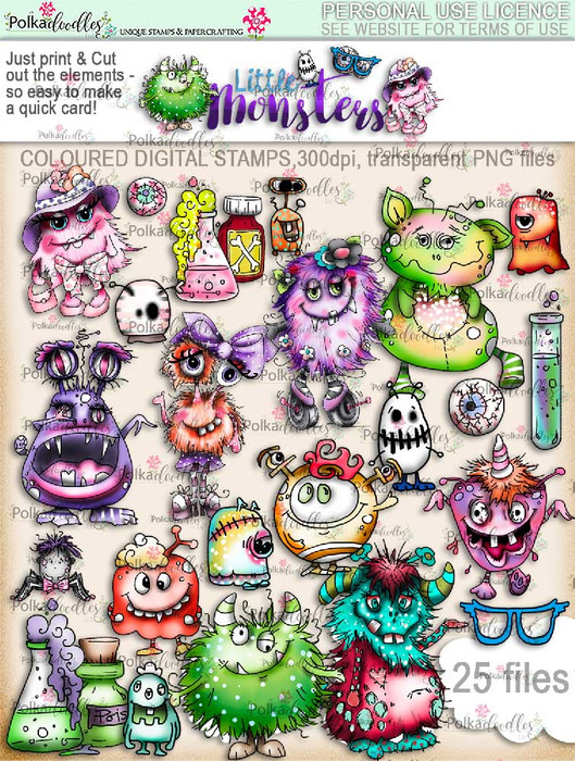 Little Monsters digi kit download - Top Banana deal