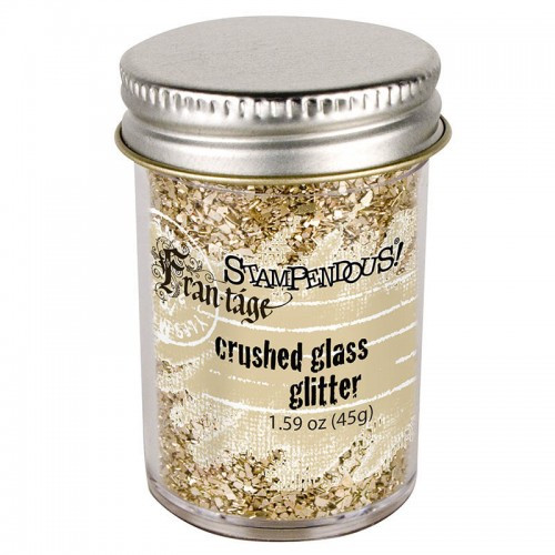 Frantage Champagne Glass Crushed glitter by Stampendous