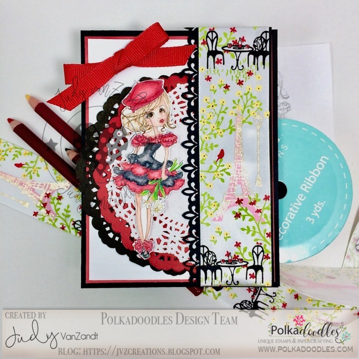 Ruby Oo-la-la - precoloured digi stamp download