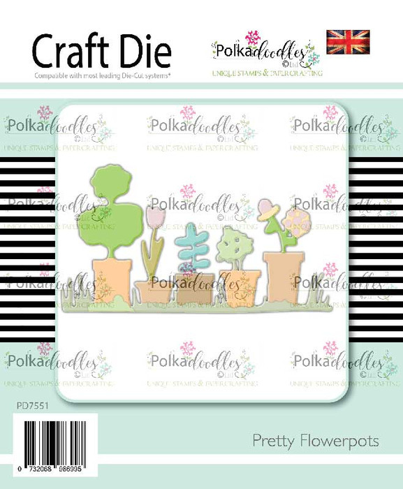 Pretty Flowerpots craft cutting die