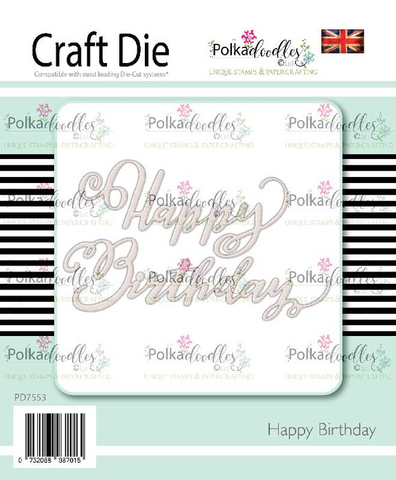 Happy Birthday - 2 craft cutting dies