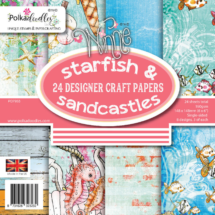 Starfish & Sandcastles 6 x 6" paper pack