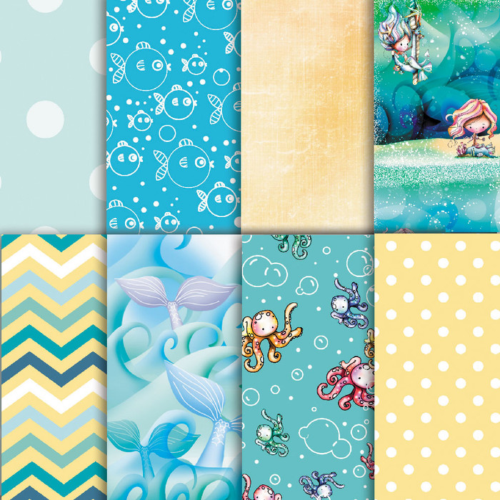 Mermazing Ocean 6 x 6" paper pack