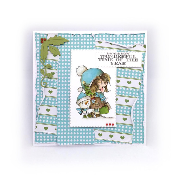 Snow Shopping (colour) - Winnie Christmas Wishes digi scrap printable download