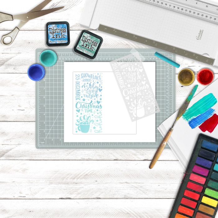 Winter Wishes Craft Stencil