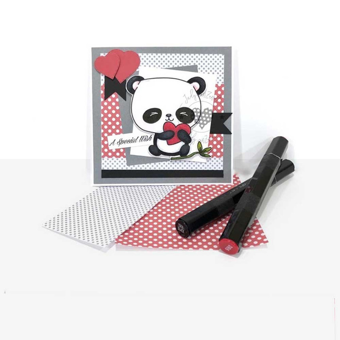 Too Cute Panda digital papercrafting download