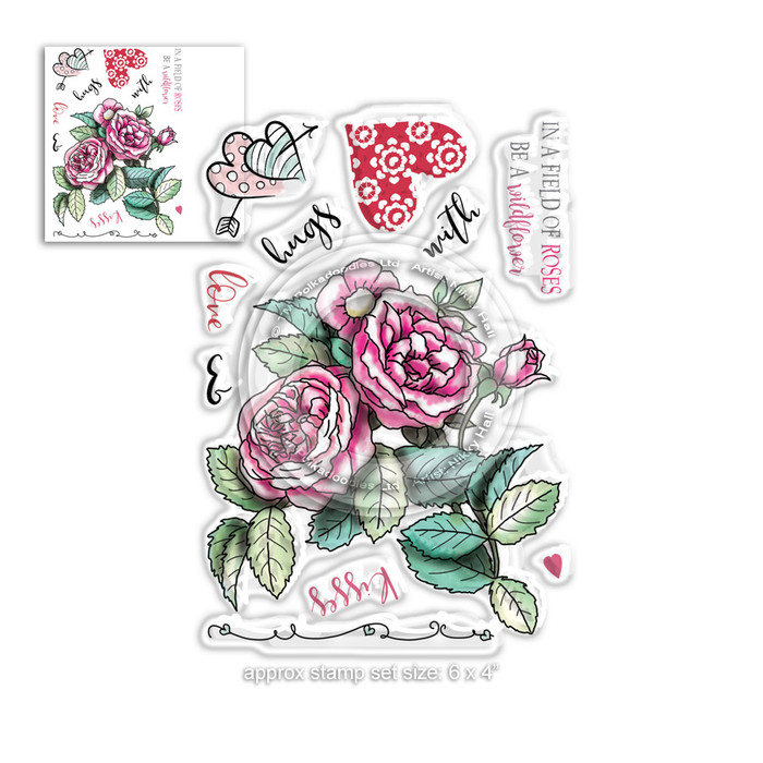 Love & Kisses stamp set - Timeless Rose Collection