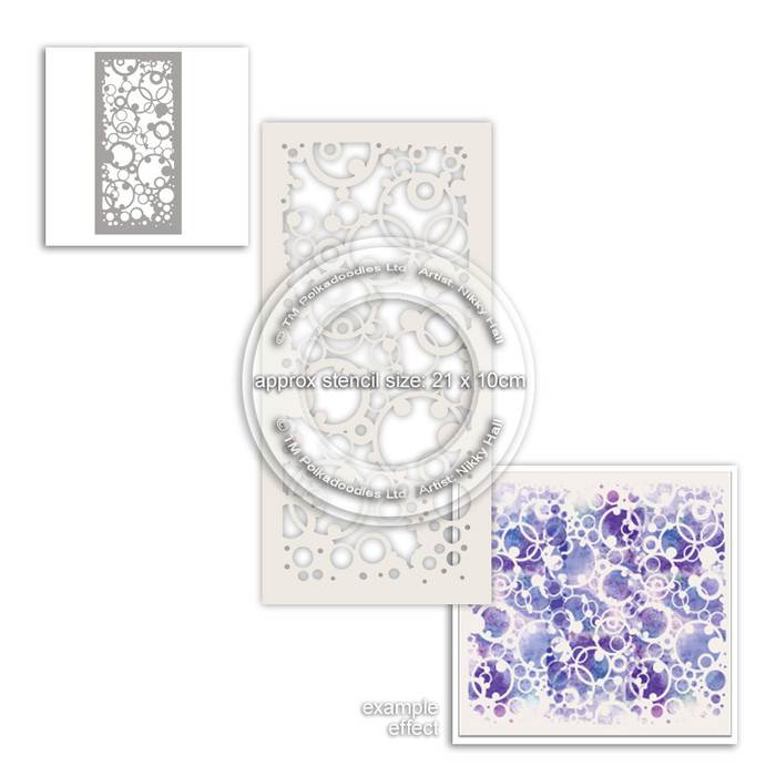 Heavenly circles craft stencil