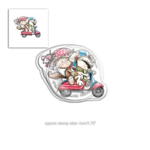 Horace & Boo Scooting Along - clear Stamp set