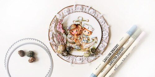 YOU'RE MY ANCHOR - MERIBELLE Mermaid Clear Stamp