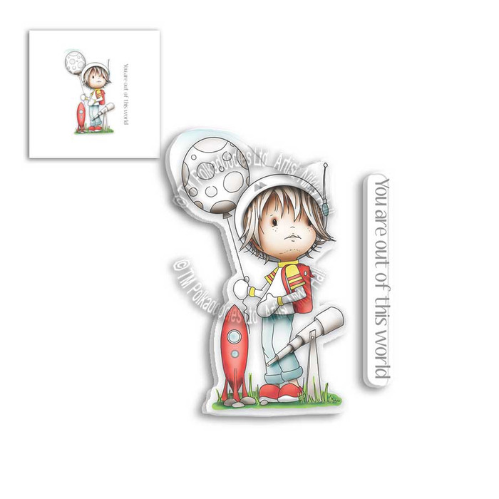 LITTLE DUDES ASTRONAUT - Clear Stamp