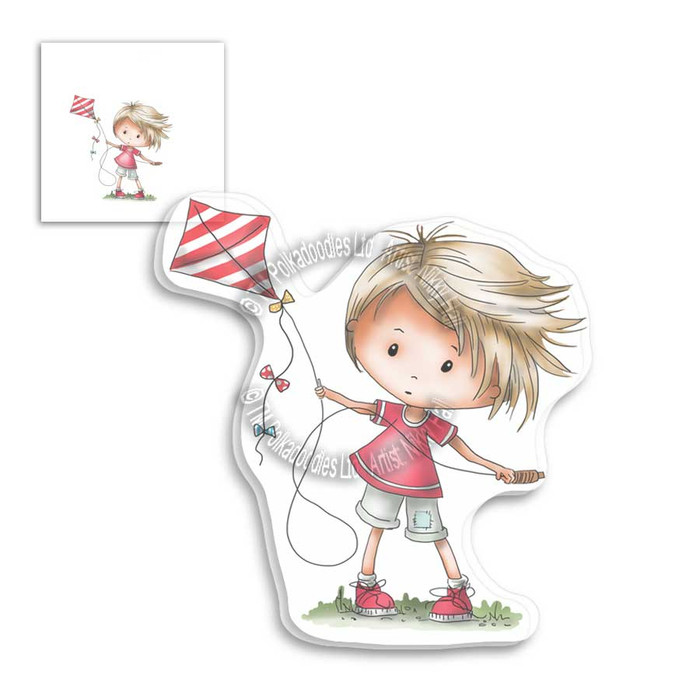 Rocco Clear Stamp - Fly A Kite