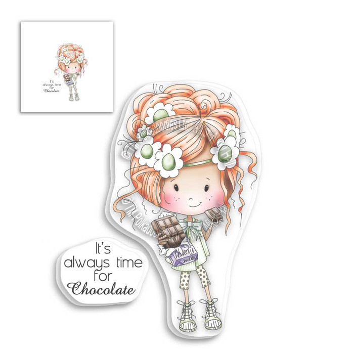 Winnie Clear Stamp - Chocolate Time