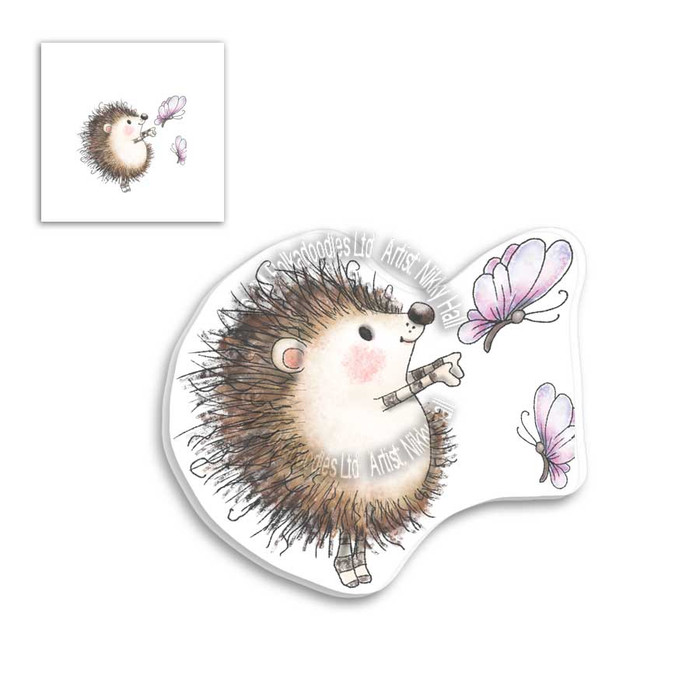 Fuzzypuffs Earlie Butterfly - Clear Stamp Set