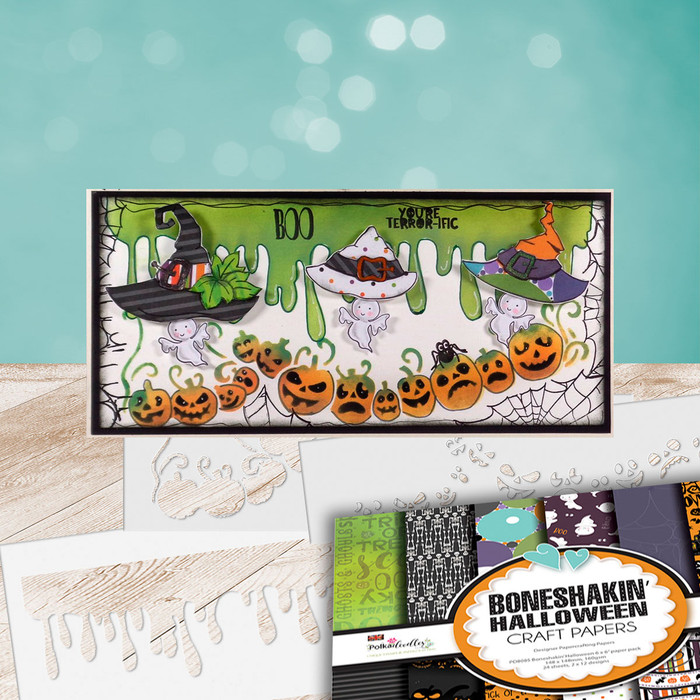 Pumpkins halloween Layering stencil - 2 stencils