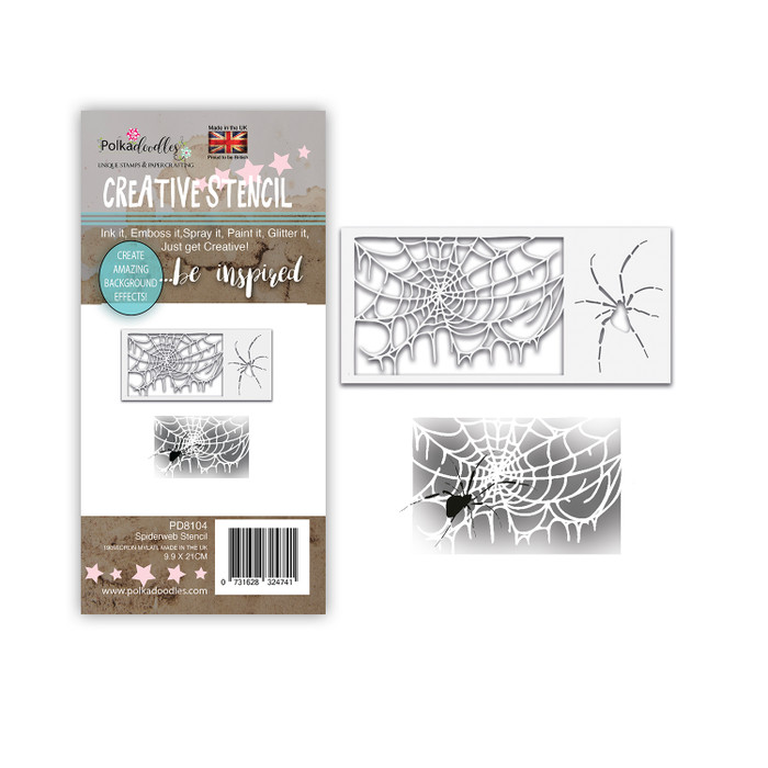 Spider Web halloween stencil