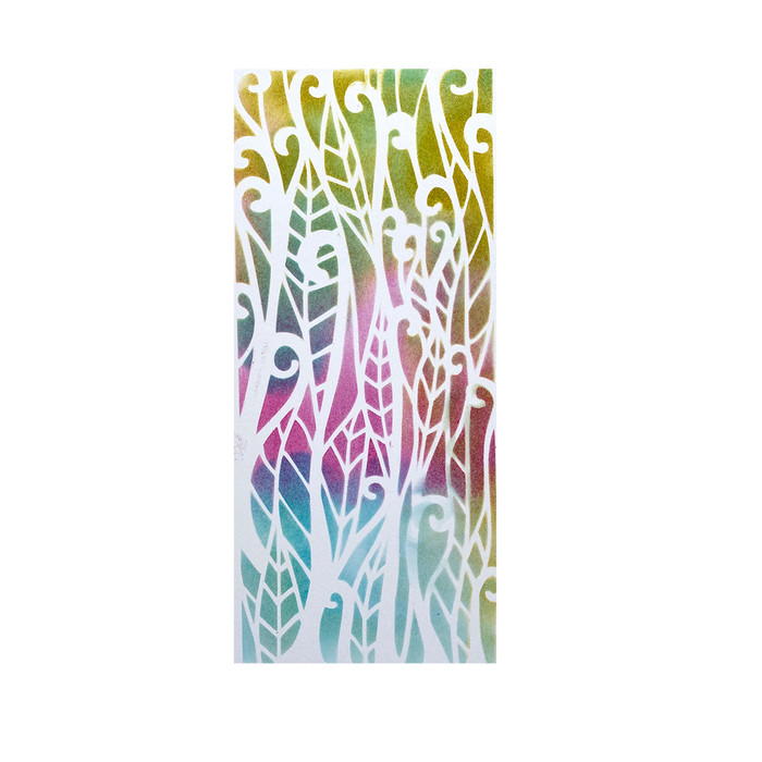Creepy Foliage halloween stencil