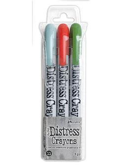 Distress Crayons Set 11 - Rustic Wilderness, Speckled Egg, Crackling Campfire