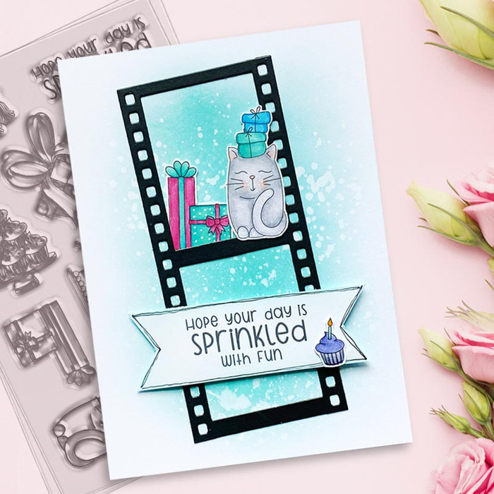 SWEET BIRTHDAY 4 x 6" Clear Stamp Set