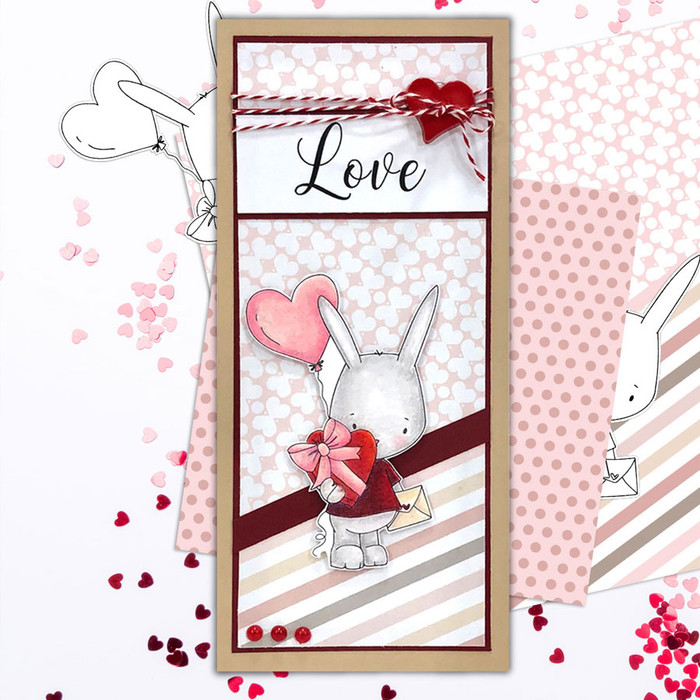 Love You  - Love Always printable craft digital stamp download with free SVG /DXF files