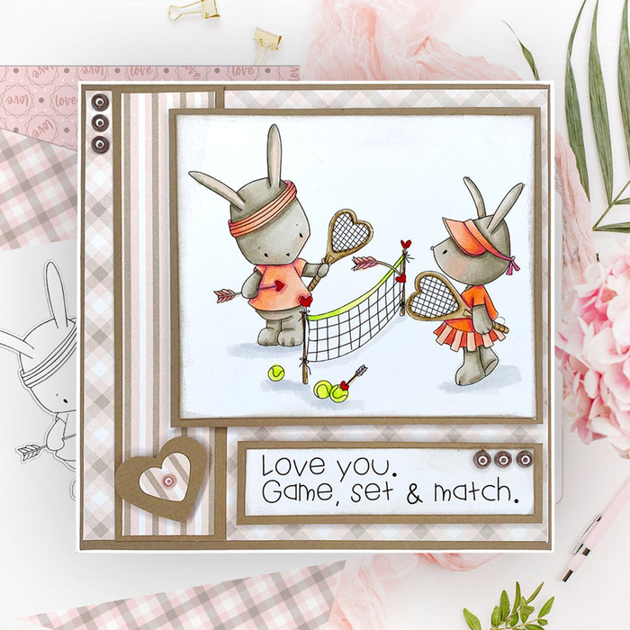 Love-All (precoloured) Love Always printable craft digital stamp download with free SVG /DXF files