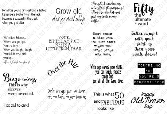 You crafty old Bag! - (PRECOLOURED) Funny Old Bag Digital Stamp Download