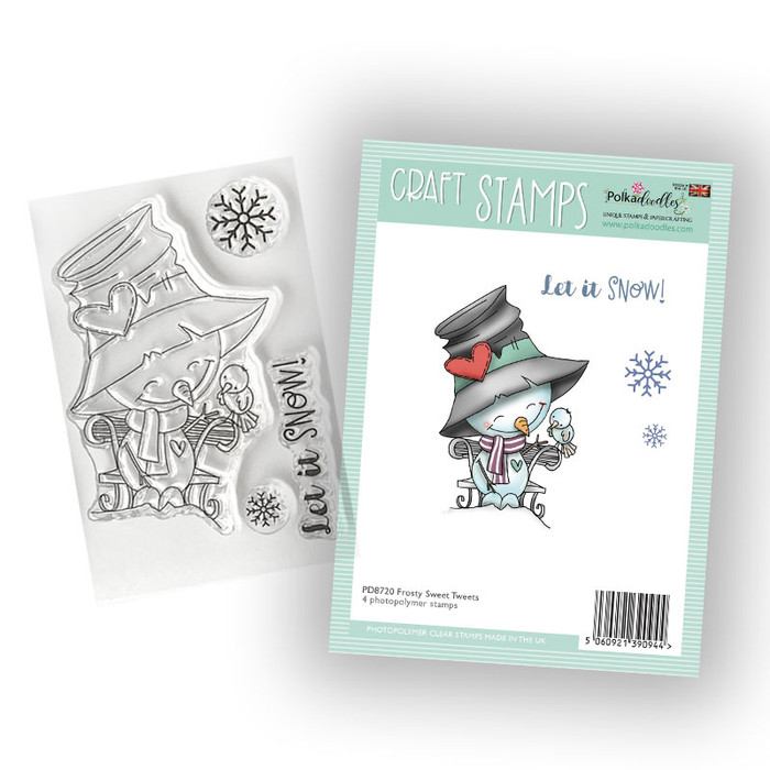 Sweet Tweets Frosty Smiles Snowman - Christmas 3 x 4" clear photopolymer stamp set