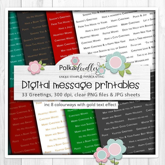 Christmas message sheets, quotes, sentiments printable stamp craft card making scrapbooking