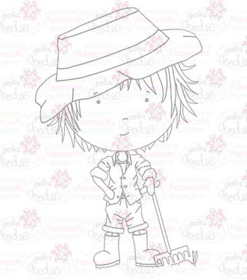 Gardener digital stamp download