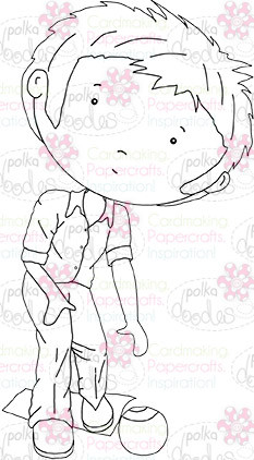 Bowling Man  digital stamp download