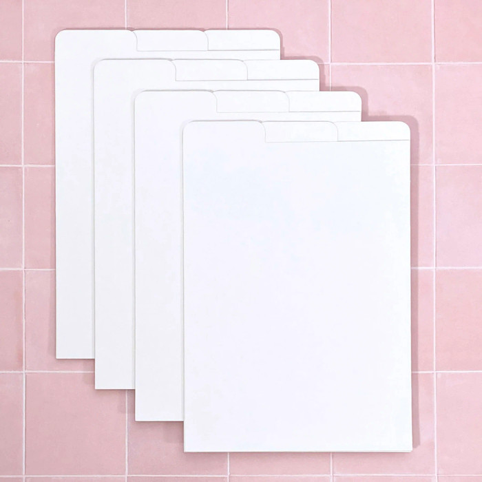 SV1006 Cling and Store LARGE White Tab Pocket  Inserts storage organisation for craft supplies