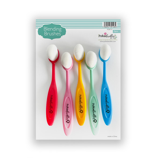 Ink Blending stencil brushes for card making and crafting - 5 pack