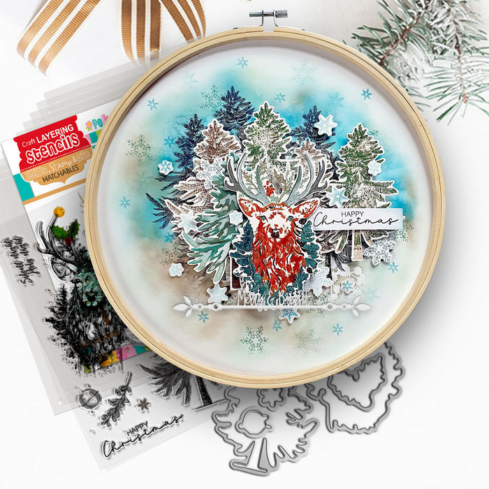 Vintage Stag dies  for Craft card making