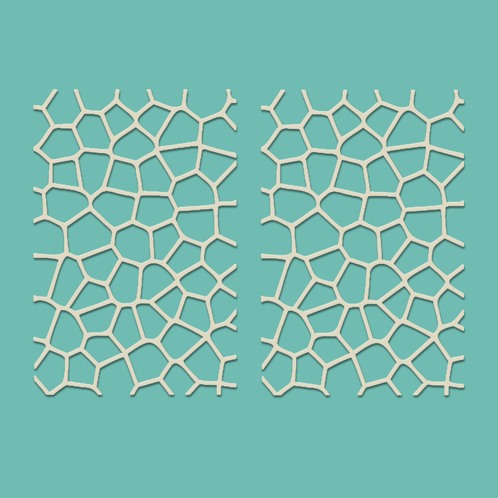 Odd shape texture 2 pcs Chipboard embellishment pack for card making, craft, scrapbooking