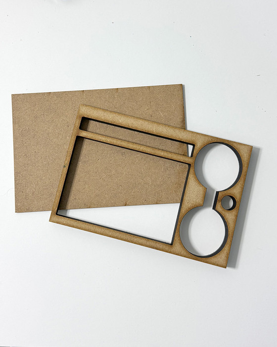 Rectangular Ink pad and Brush Holder - MDF DIY kit, Card Making, Craft,  Scrapbooking