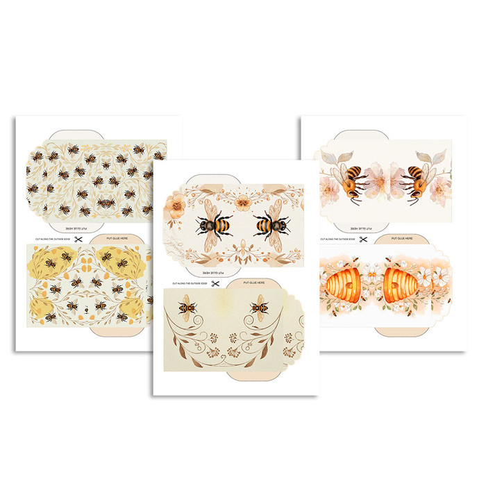 Buzzy Bees envelopes/pockets printable bundle clipart junk journal