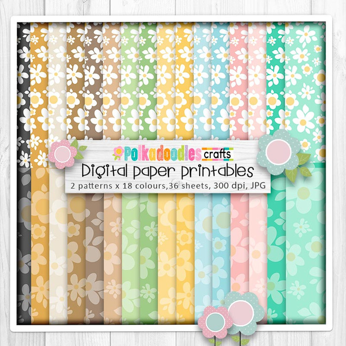 Bee Buzzy printable paper patterns junk journal, card making, crafting, digital scrapbook, DIY stationery.