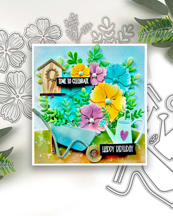 In the Garden dies for card making, craft supplies, scrapbooking, mixed media.