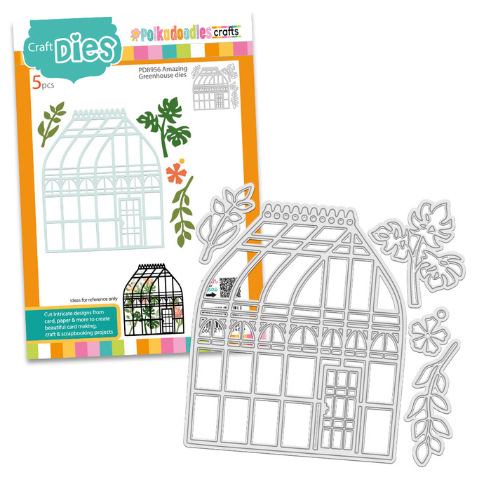 Amazing Greenhouse glasshouse dies for card making, craft supplies, scrapbooking, mixed media.