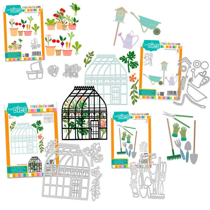 Garden dies VALUE BUNDLE for card making, craft supplies, scrapbooking, mixed media.