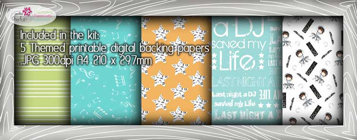 DJ Theme Paper Craft download